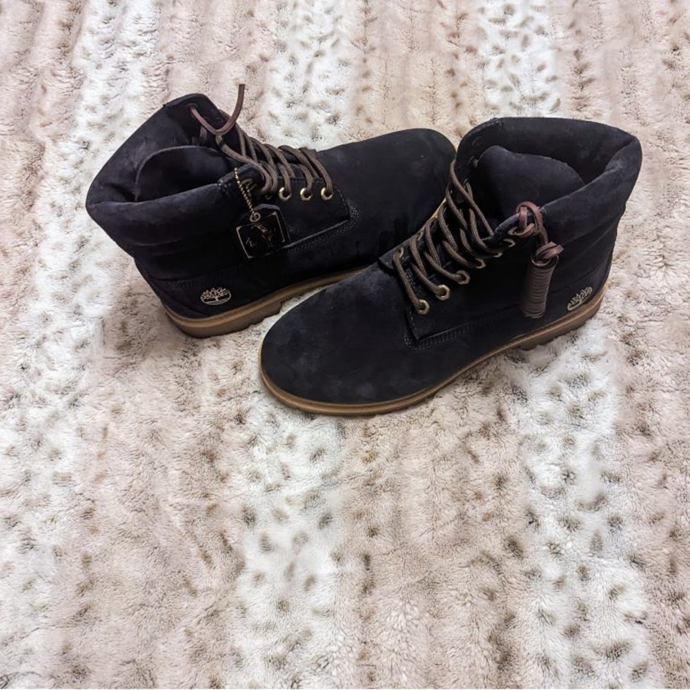 2024 Timberland Heritage Collection Indigo Blue Suede 6” Stead Boots Men’s 10 - Picture 13 of 13
